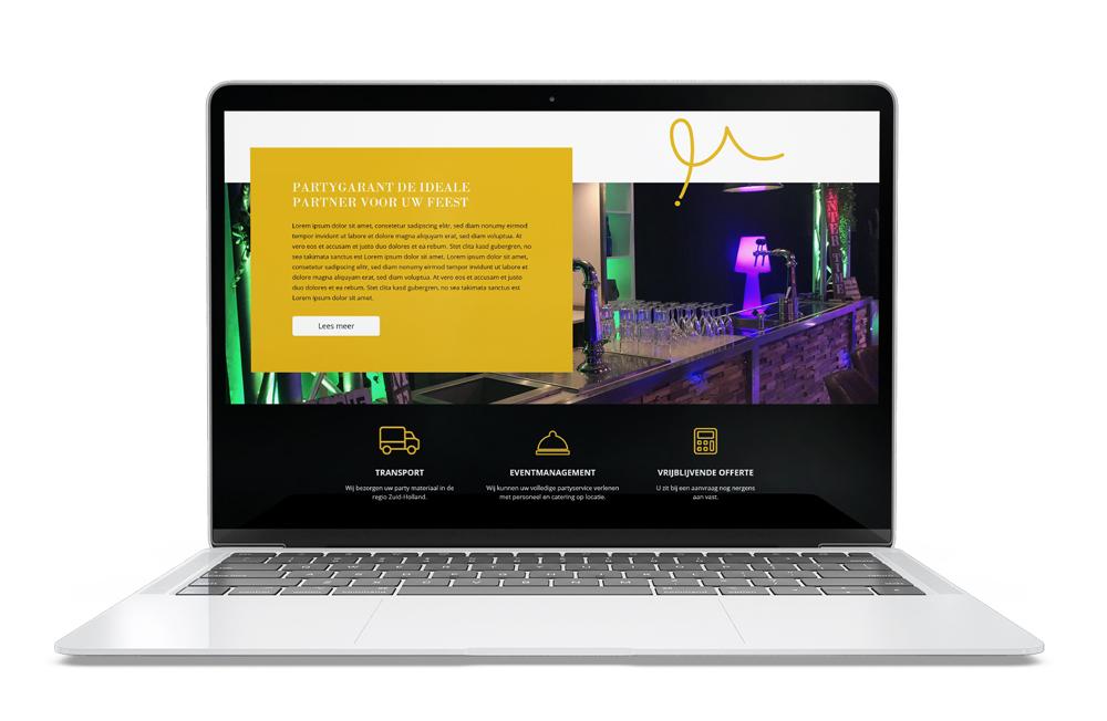 development website voor partygarant